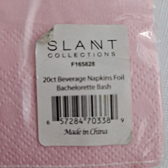 Bachelorette Bash Party Napkins Pink Gold 20 Piece - Picture 3 of 4